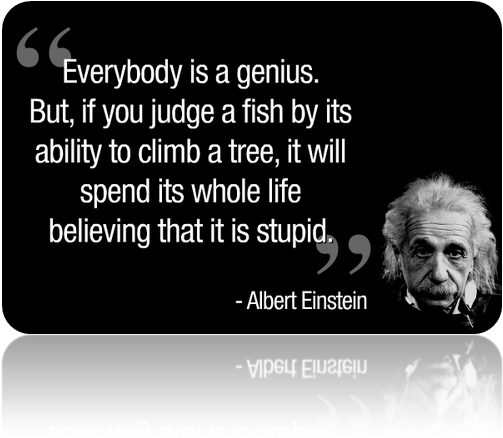 Einstein Genius Quote Image PNG