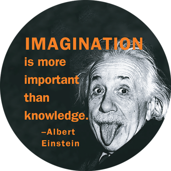 Einstein Imagination Quote PNG