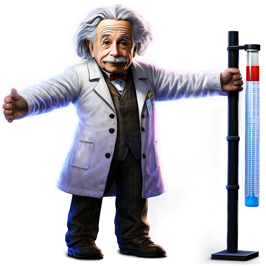 Download Einstein In Lab Coat Png 06242024 | Wallpapers.com