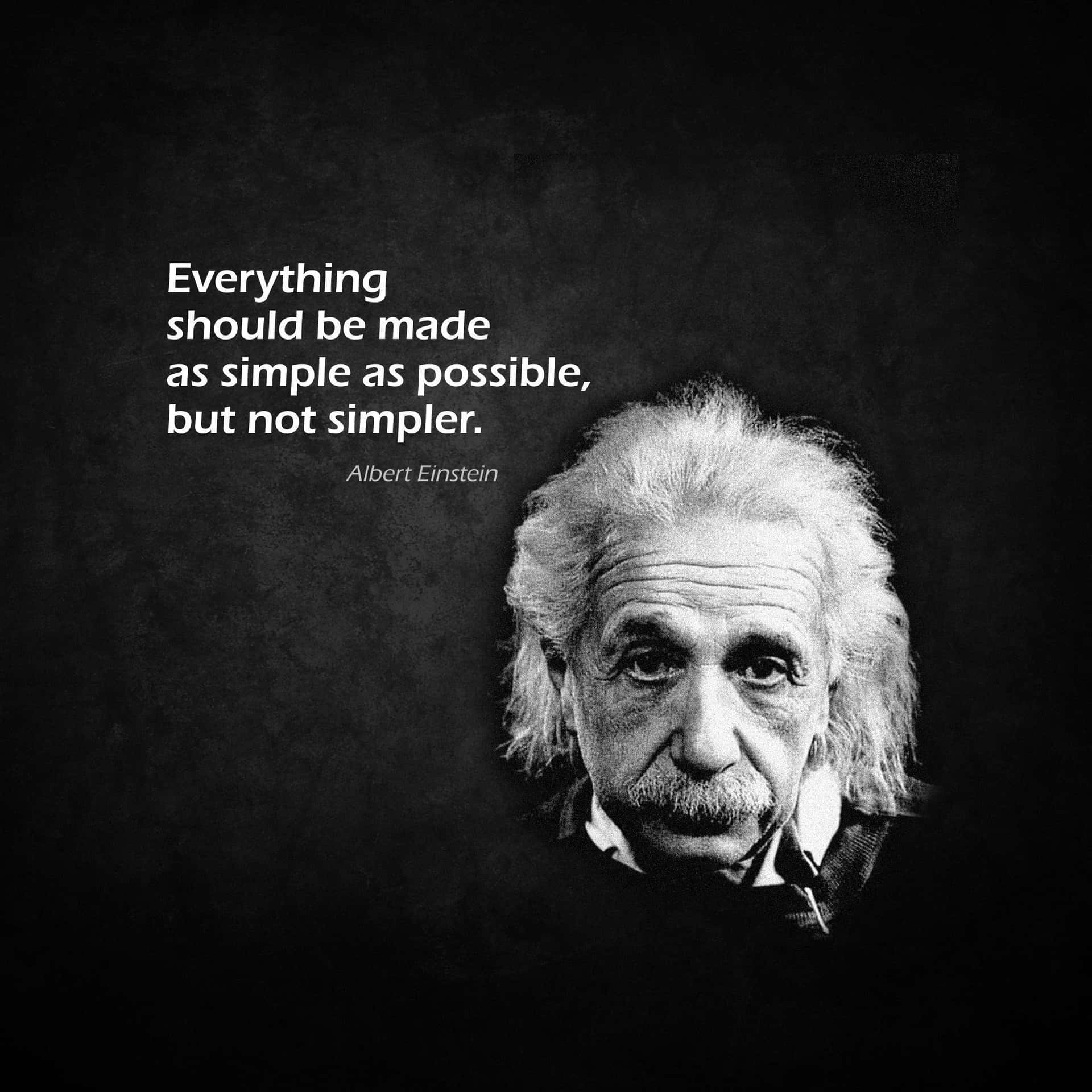 Einstein Simplicity Quote Wallpaper