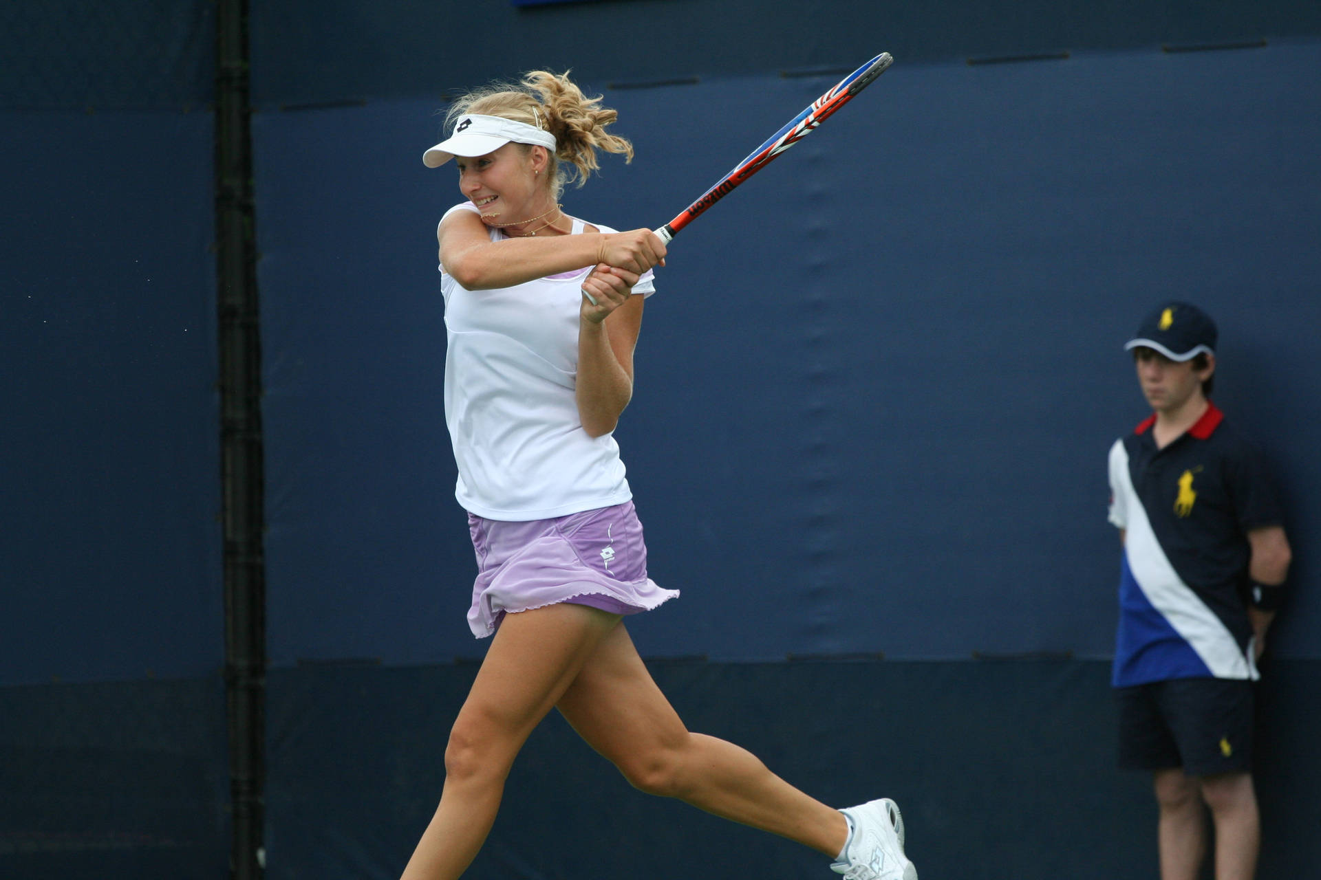 Ekaterina Makarova Racket Swing Wallpaper