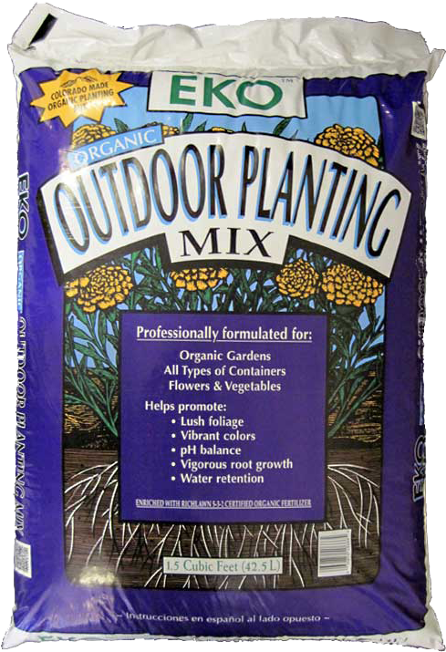 Eko Organic Outdoor Planting Mix Bag PNG