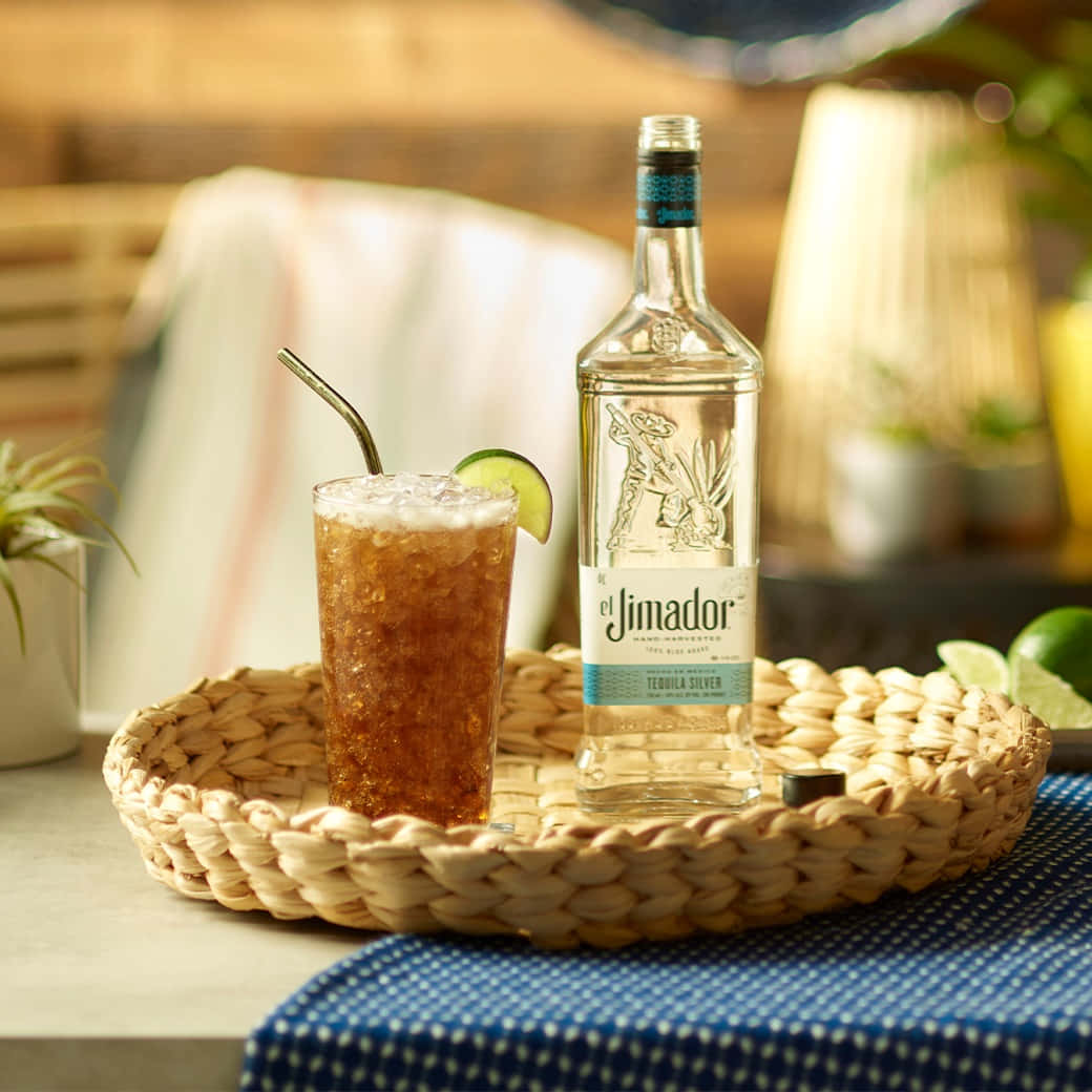 "Savor Fine Taste - El Jimador Silver Tequila With Refreshing Cocktail Drink" Wallpaper