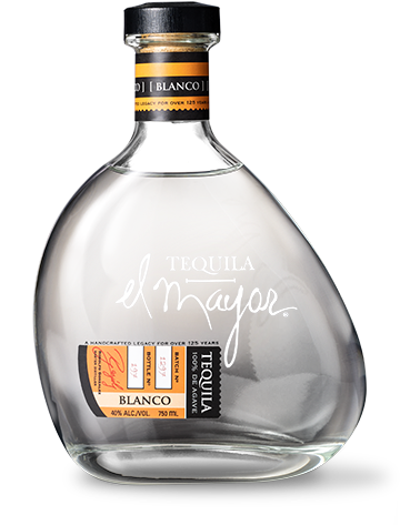 El Mayor Blanco Tequila Bottle PNG