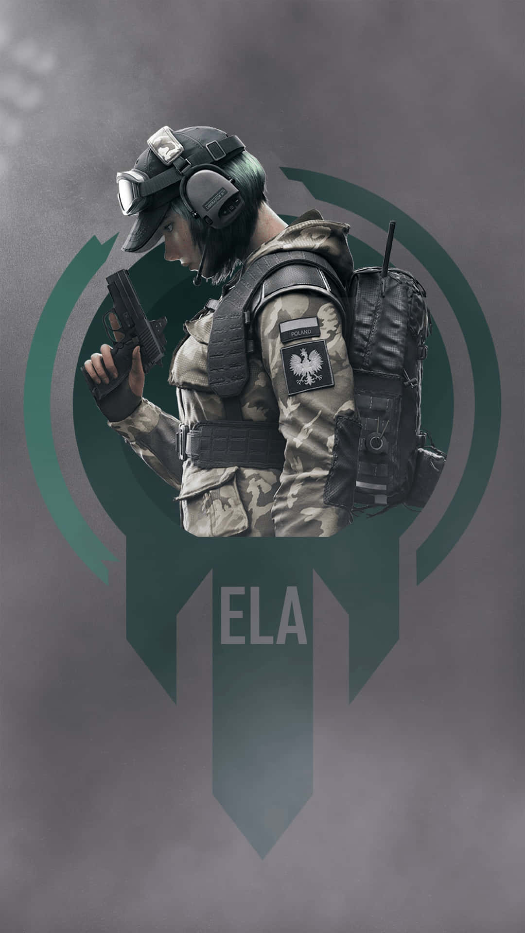Ela R6: Defender in Action Wallpaper