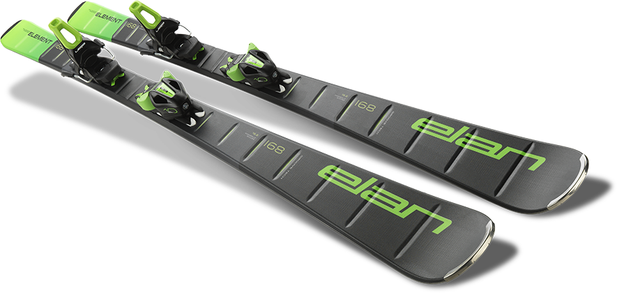 Elan Ski Equipment Black Green PNG