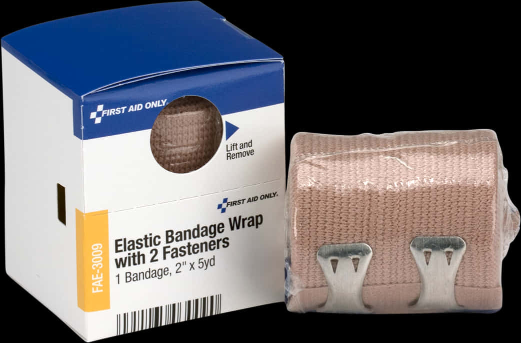 Elastic Bandage Wrapwith Fasteners PNG