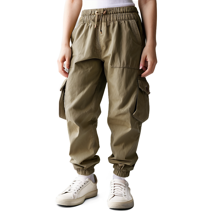 Elastic Waist Cargo Pants Png Ebc PNG