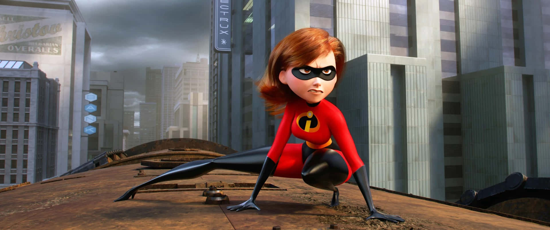 Elastigirl Actie Pose Incredibles Achtergrond