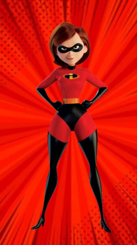 Download Elastigirl In Action Pose Wallpaper | Wallpapers.com