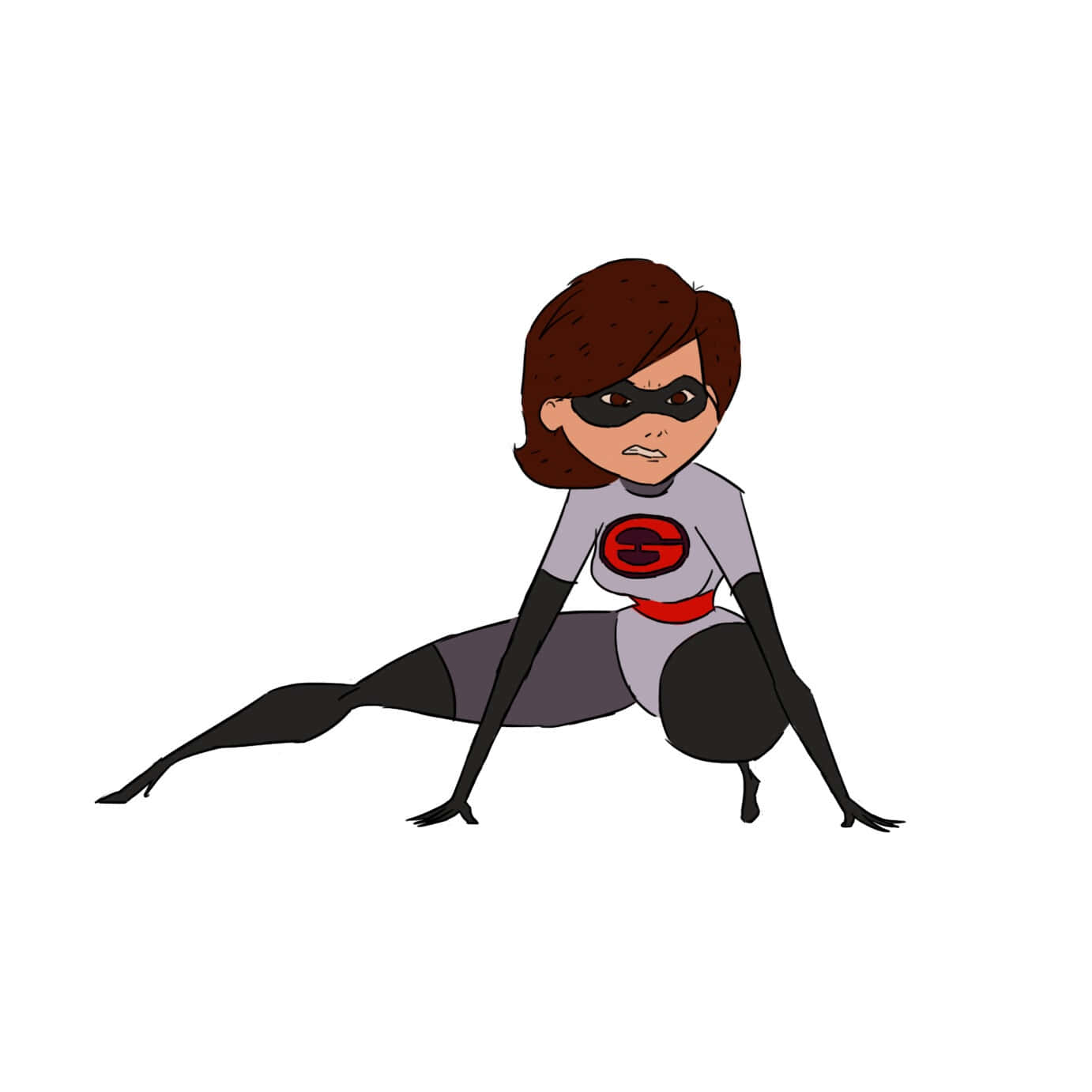 Elastigirl In Actie Pose Achtergrond