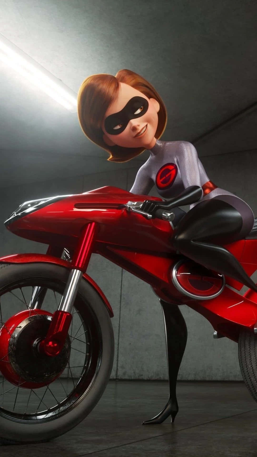 Elastigirl Op Motor Incredibles Achtergrond