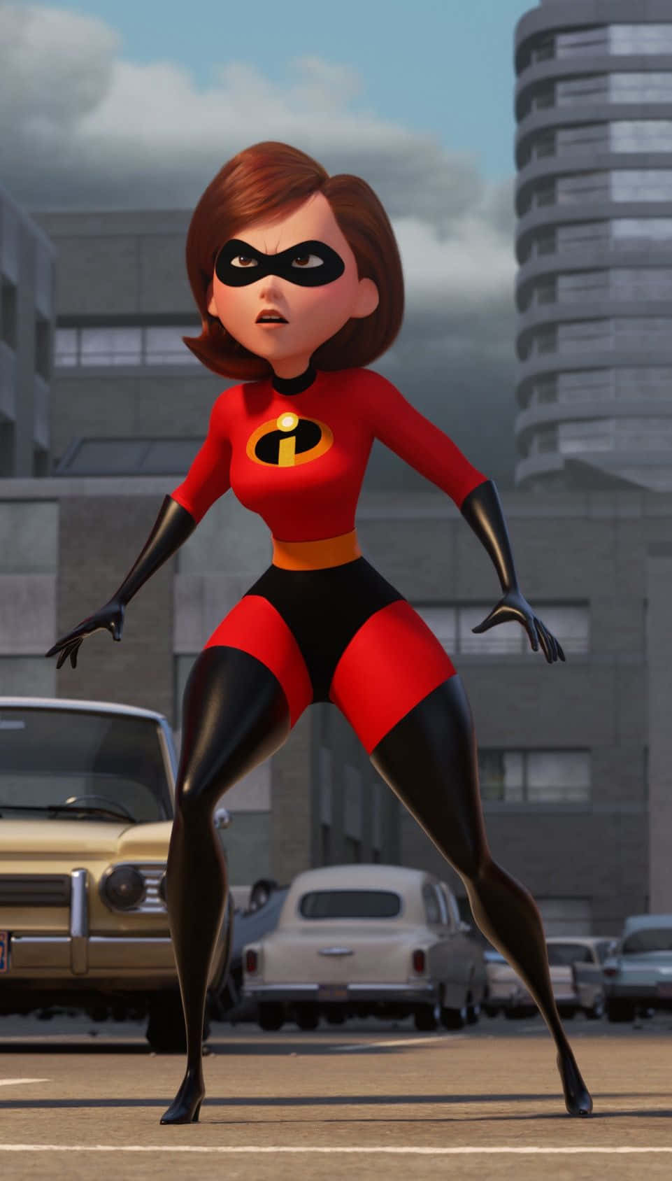 Elastigirl Klaar Voor Actie Achtergrond