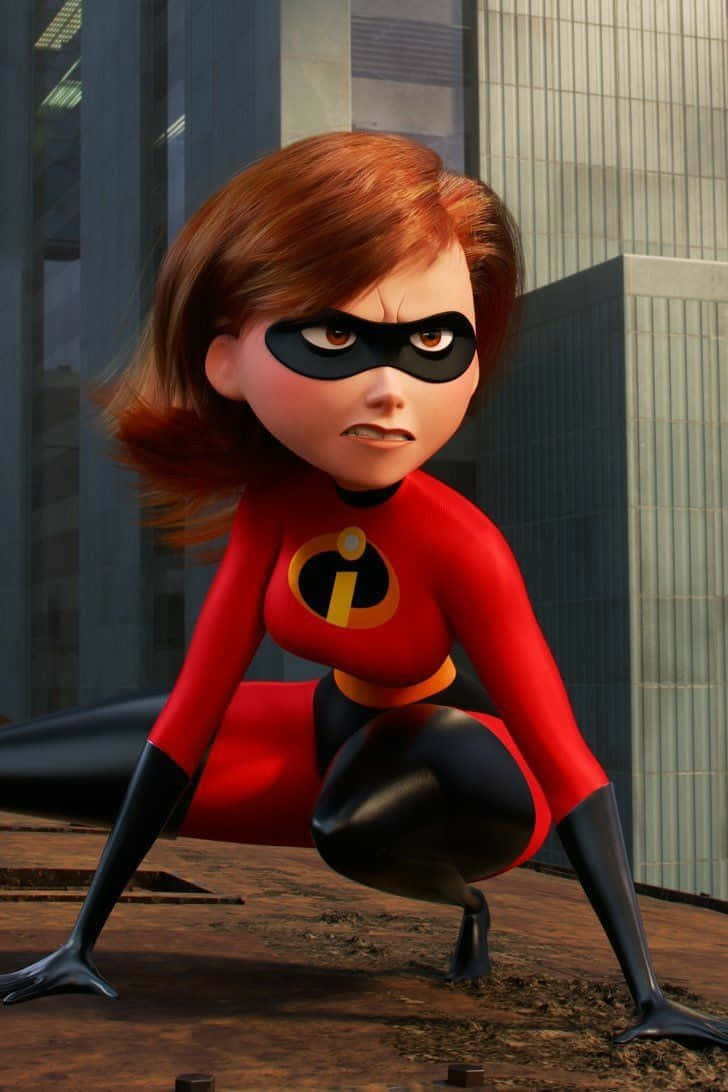 Elastigirl Klaar Voor Actie Achtergrond