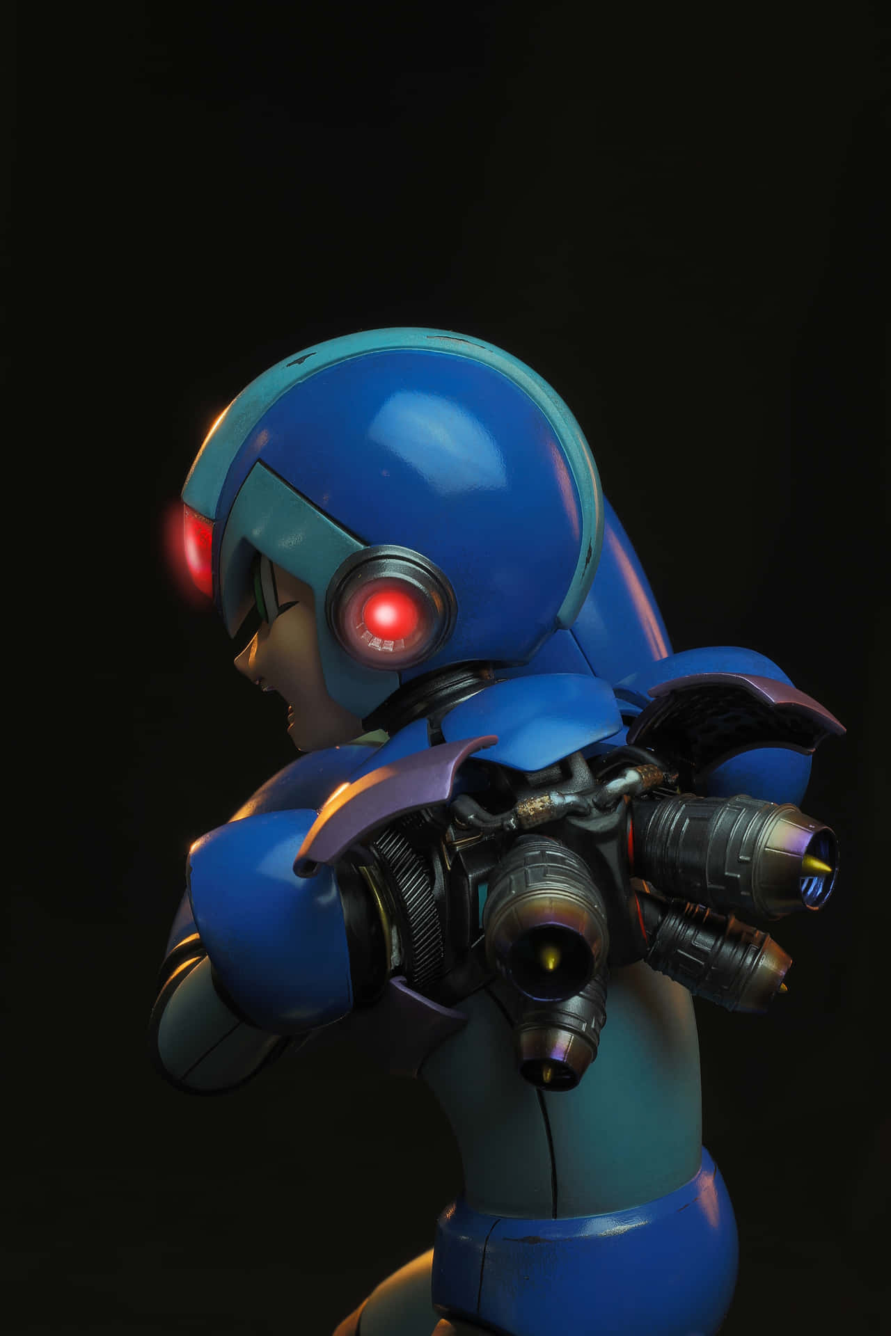 Elbombardero Azul Megaman En Acción