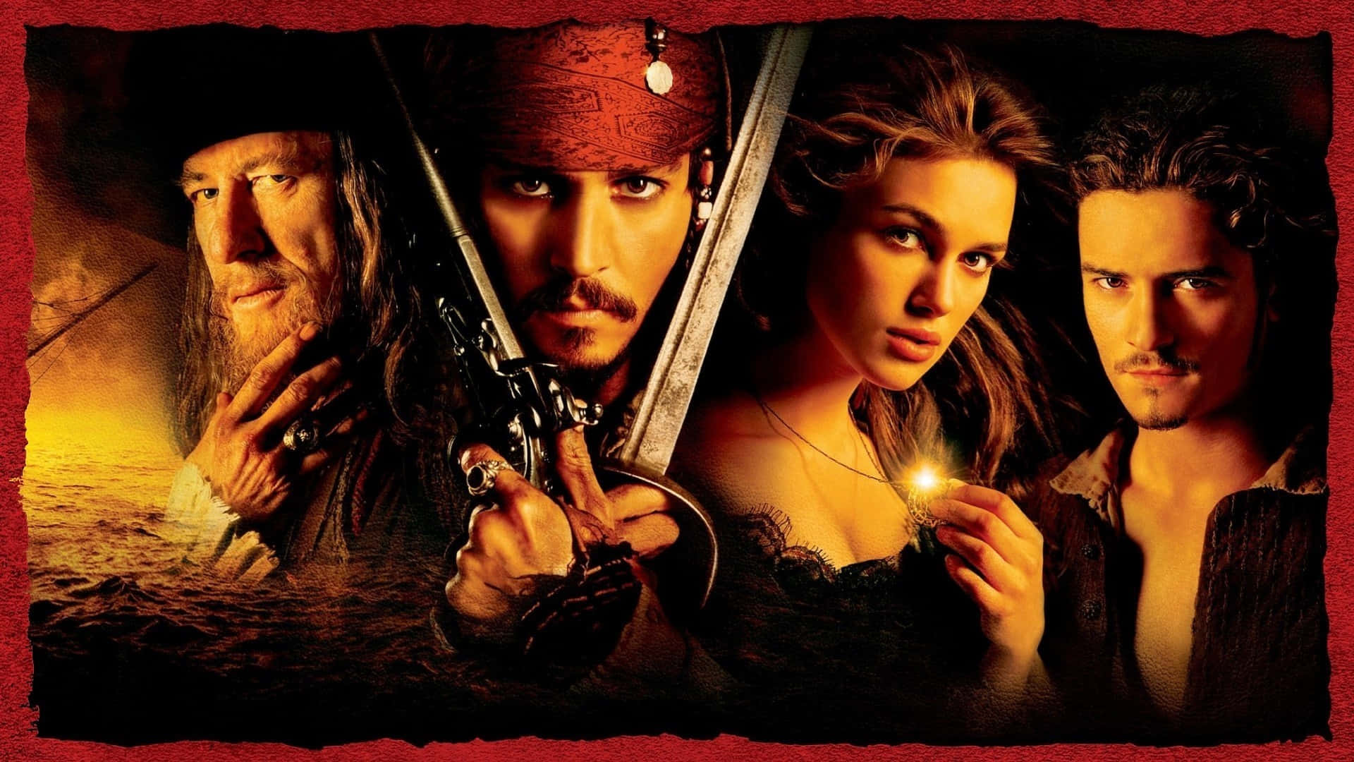 Elcapitán Jack Sparrow Se Embarca En Una Aventura En Alta Mar En Piratas Del Caribe.
