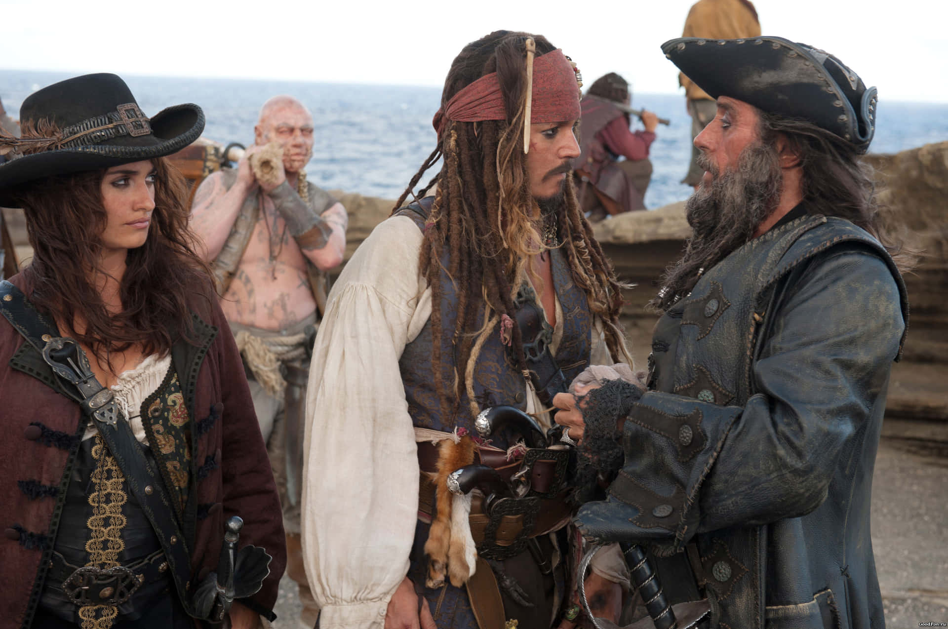 Elcapitán Jack Sparrow Zarpa A Bordo Del Perla Negra.
