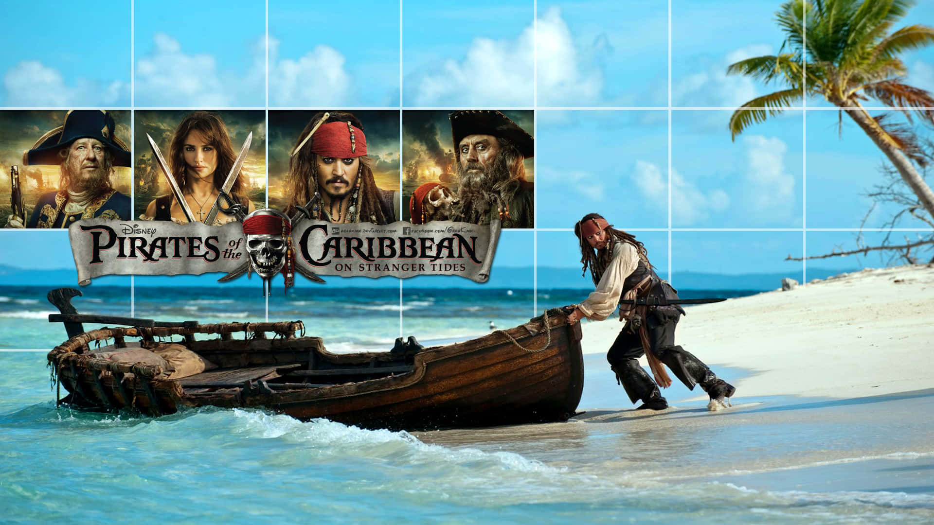 Elcapitán Jack Sparrow Zarpando En Su Inolvidable Travesía.