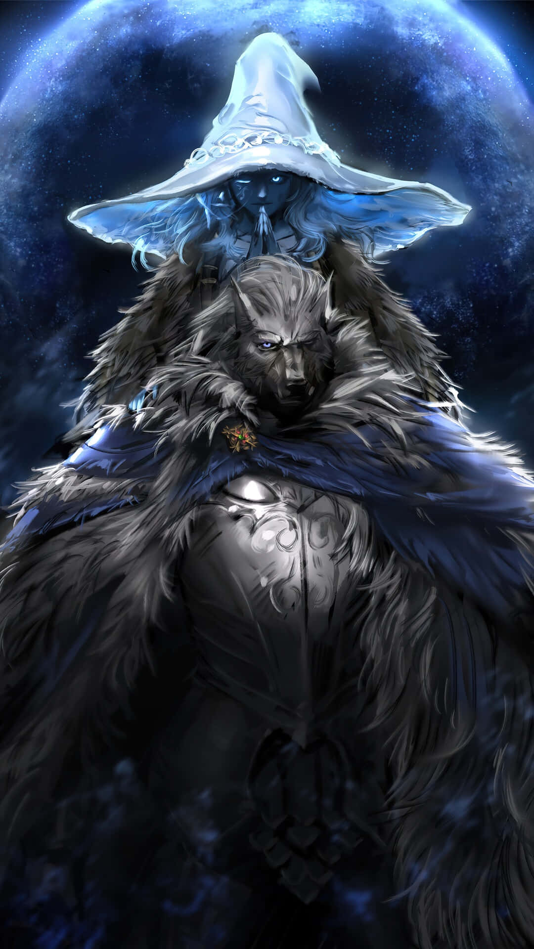 Elden Ring Mystical Wizardand Wolf Wallpaper