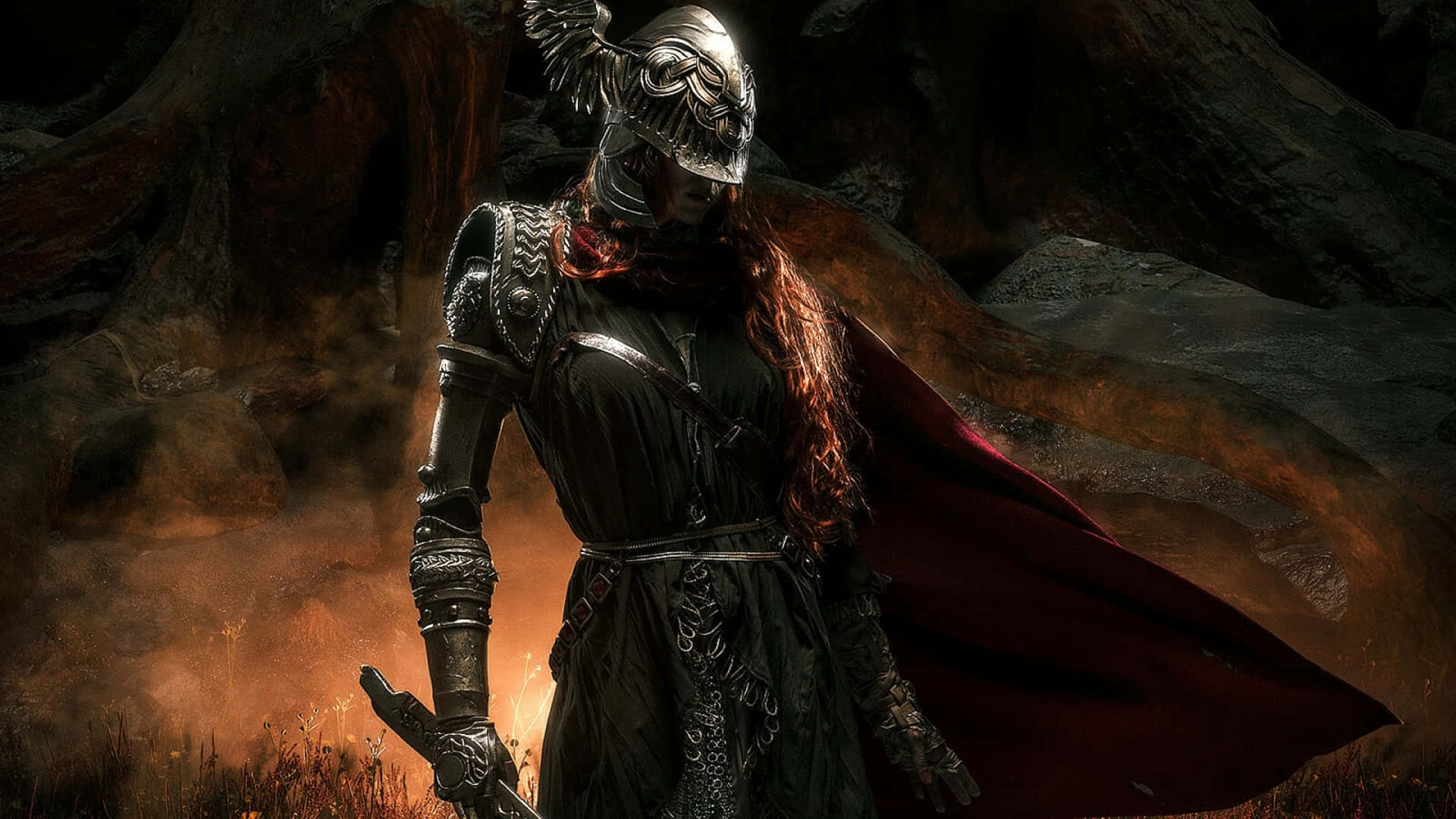Elden Ring Warrior In Darkness Wallpaper