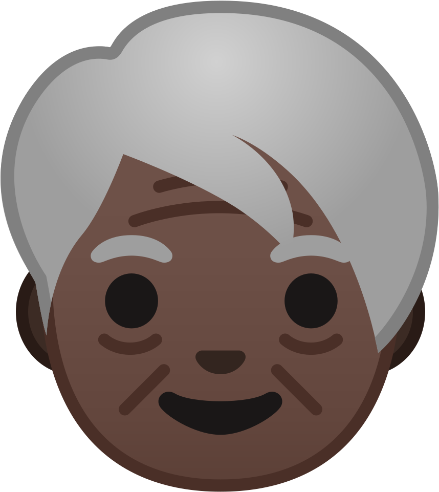 Elderly Emoji Smiling PNG