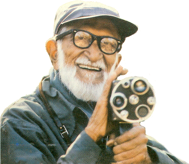 Elderly Gentlemanwith Cameraand Cap PNG