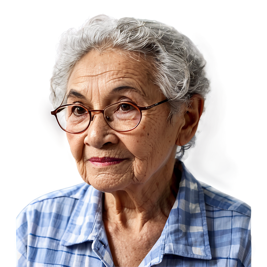 Elderly Random Person Portrait Png 06252024 PNG