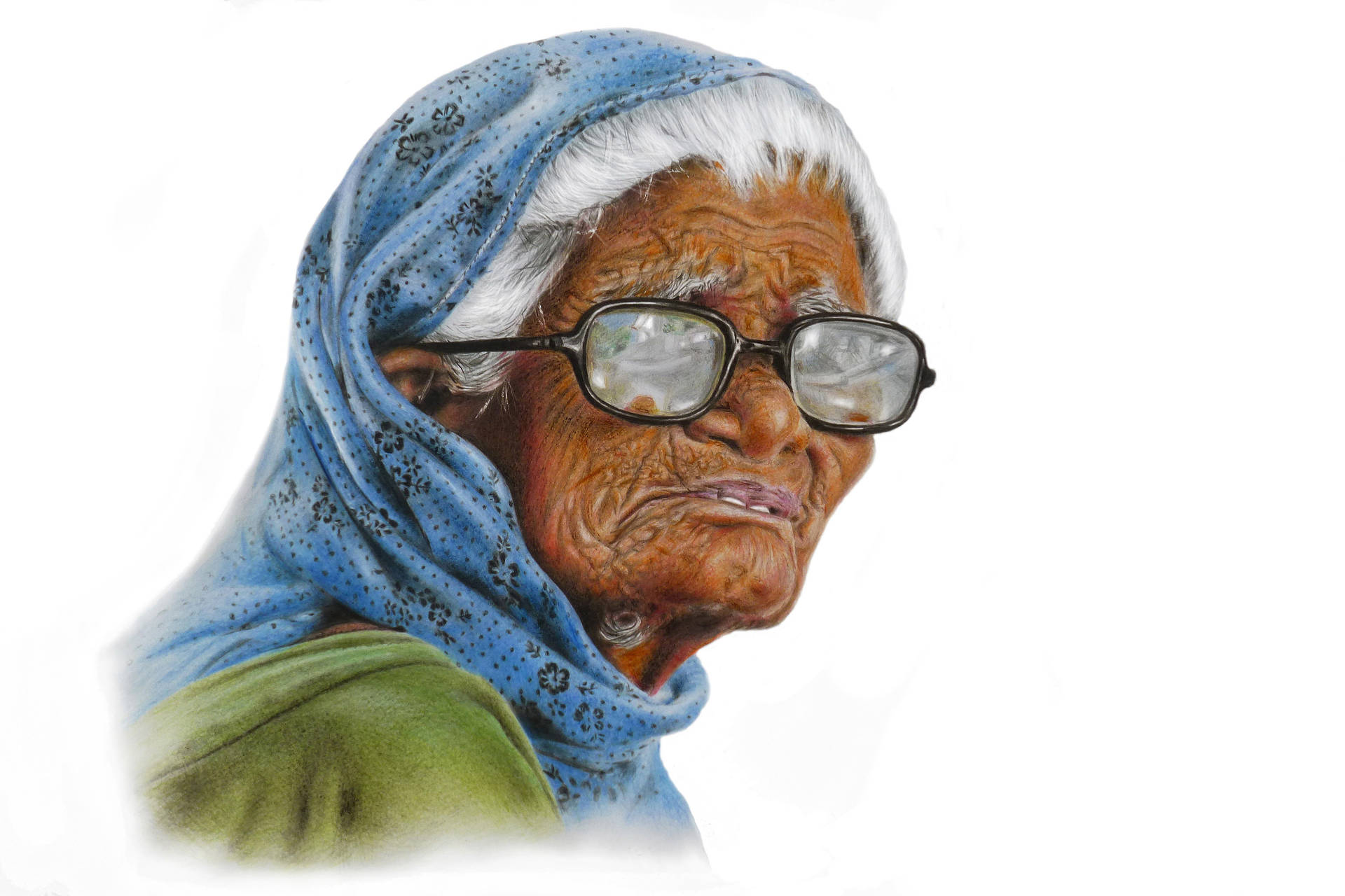 Elderly Woman Animation Wallpaper
