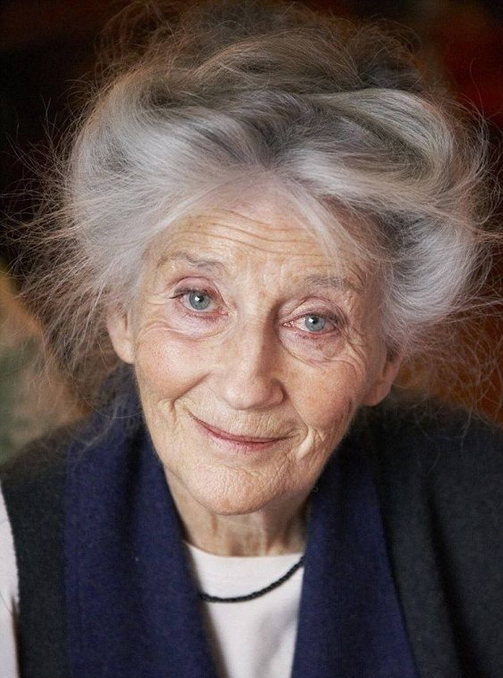Elderly Woman Blue Eye Wallpaper