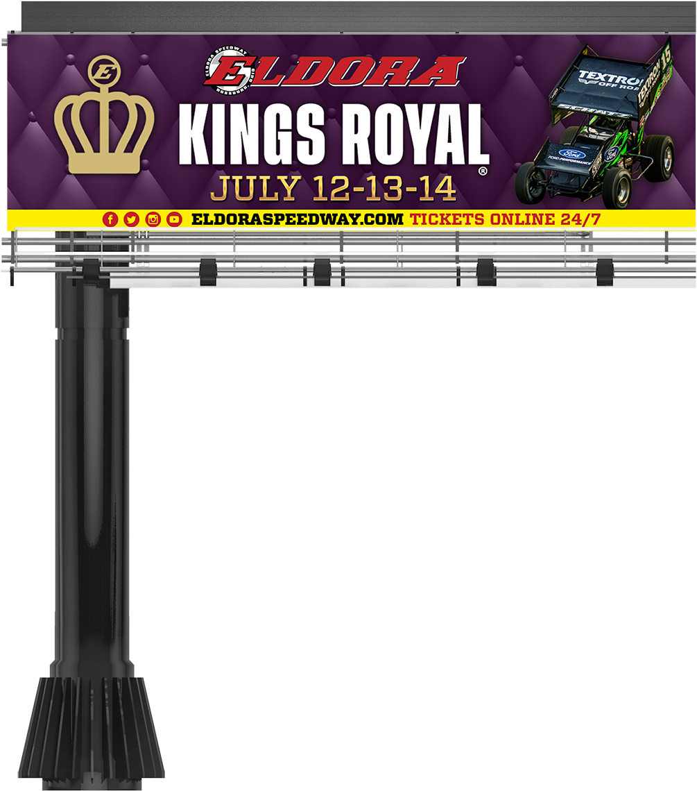 Eldora Kings Royal Billboard Advertisement PNG