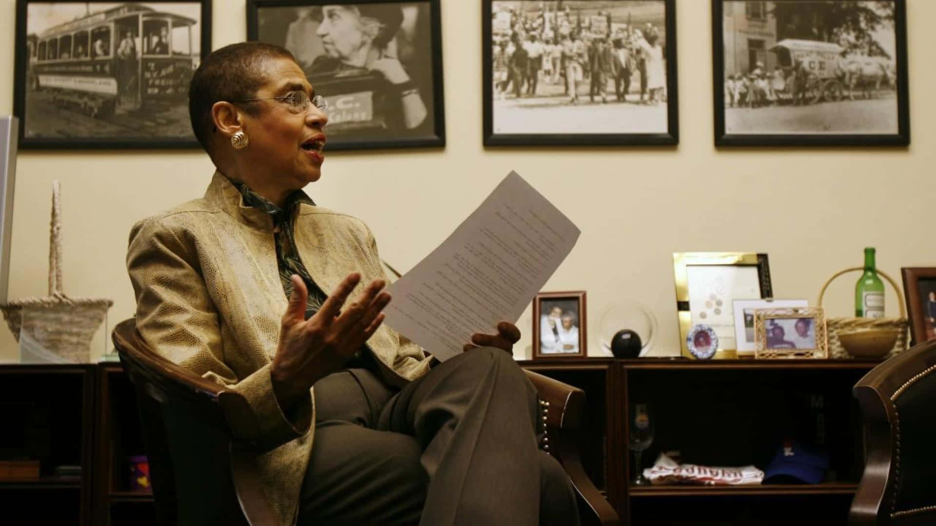Eleanor Holmes Norton in her Official Office Wallpaper