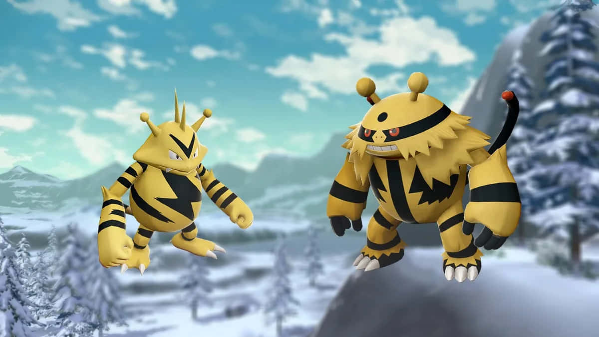 Electabuzz And Electivire In Alabaster Icelands Wallpaper