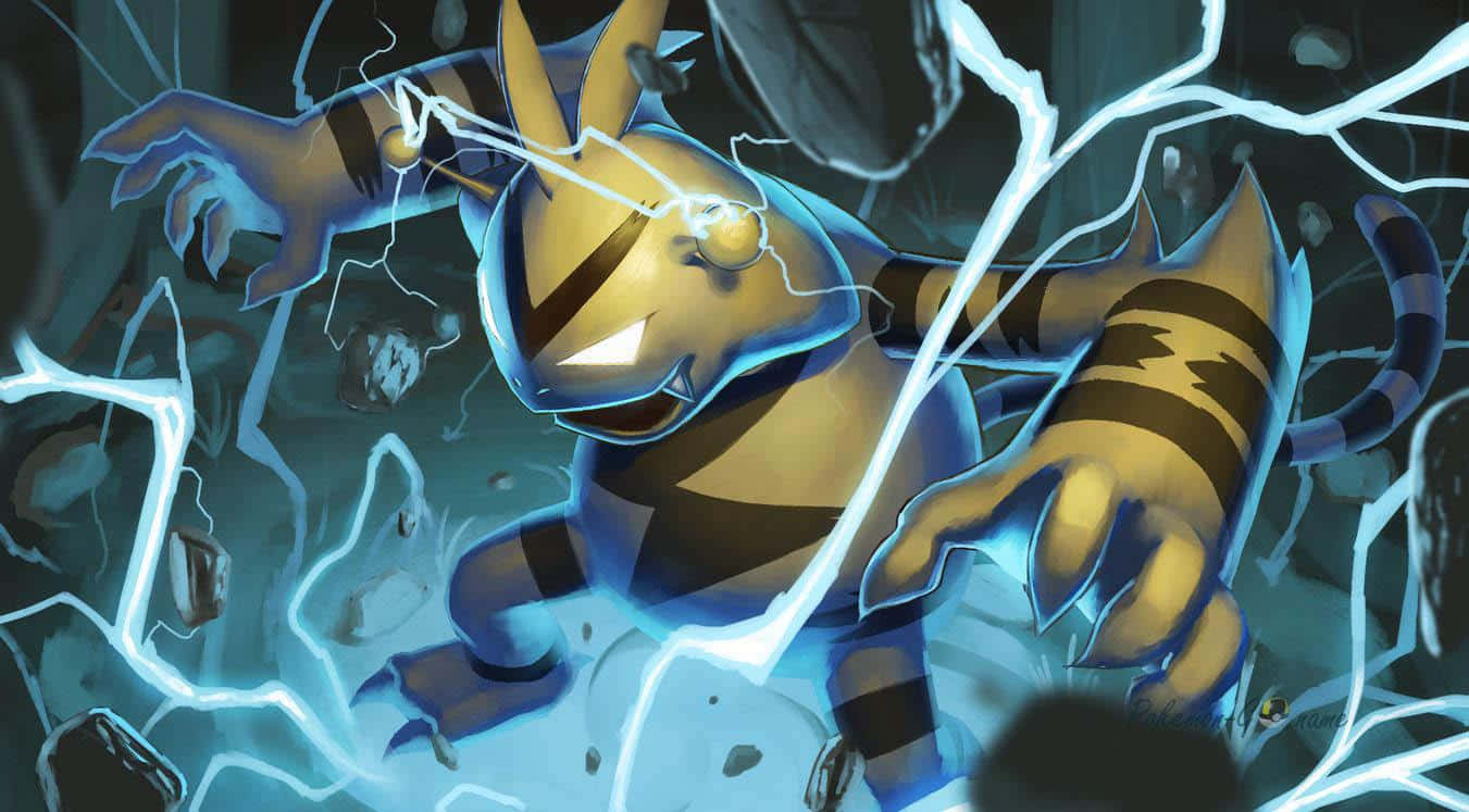 Electabuzz With Blue Thunder Wallpaper