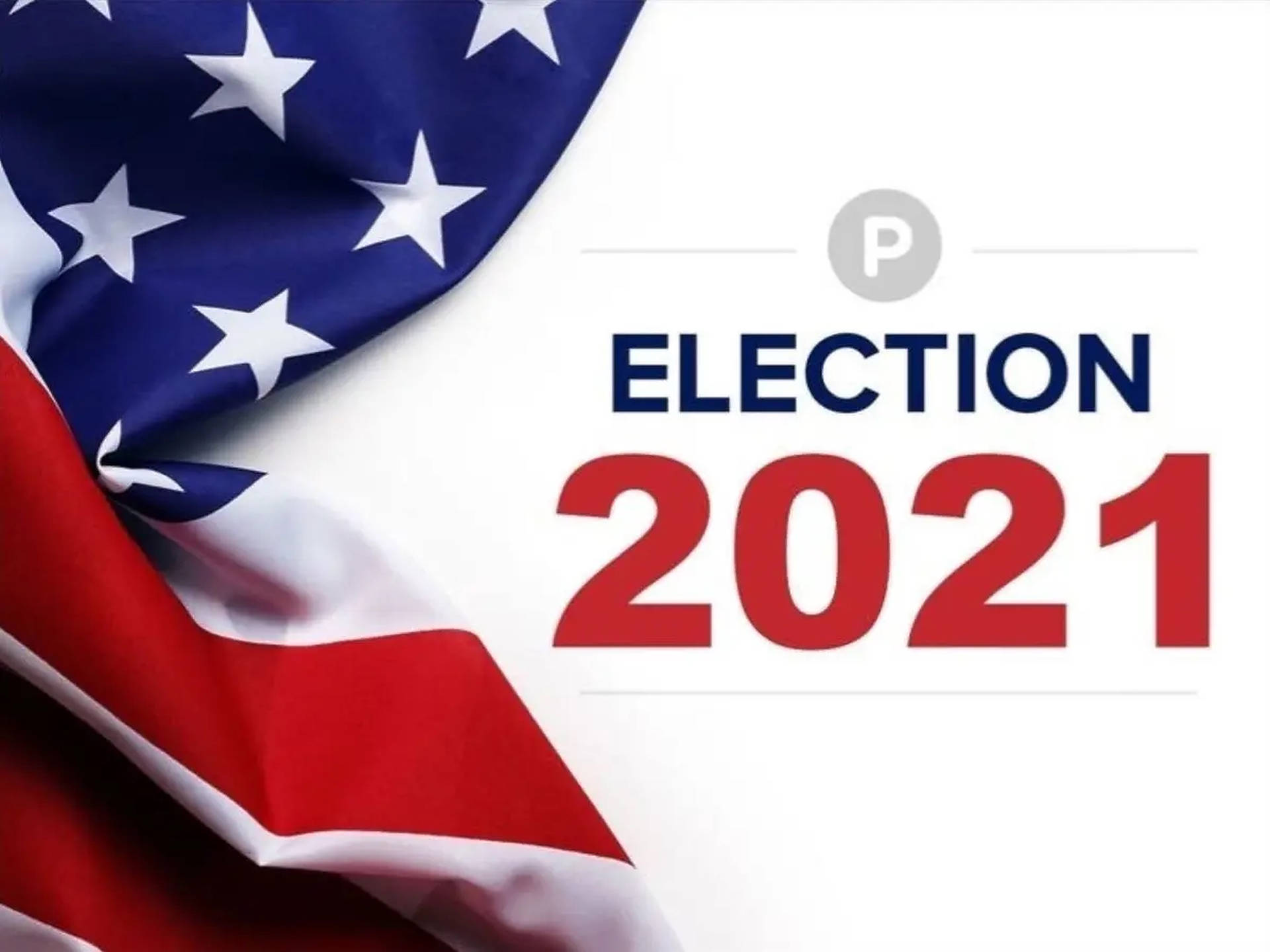 Election 2021 American Banner Wallpaper