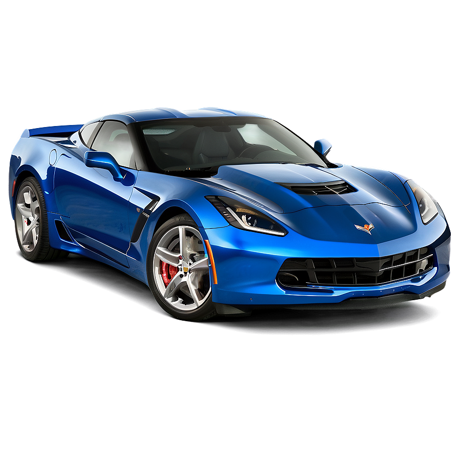 Electric Blue Corvette Png Mgs80 PNG