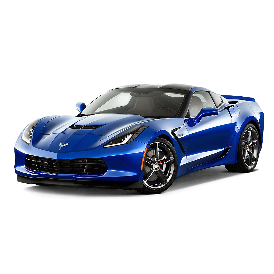 Electric Blue Corvette Png Ryp76 PNG