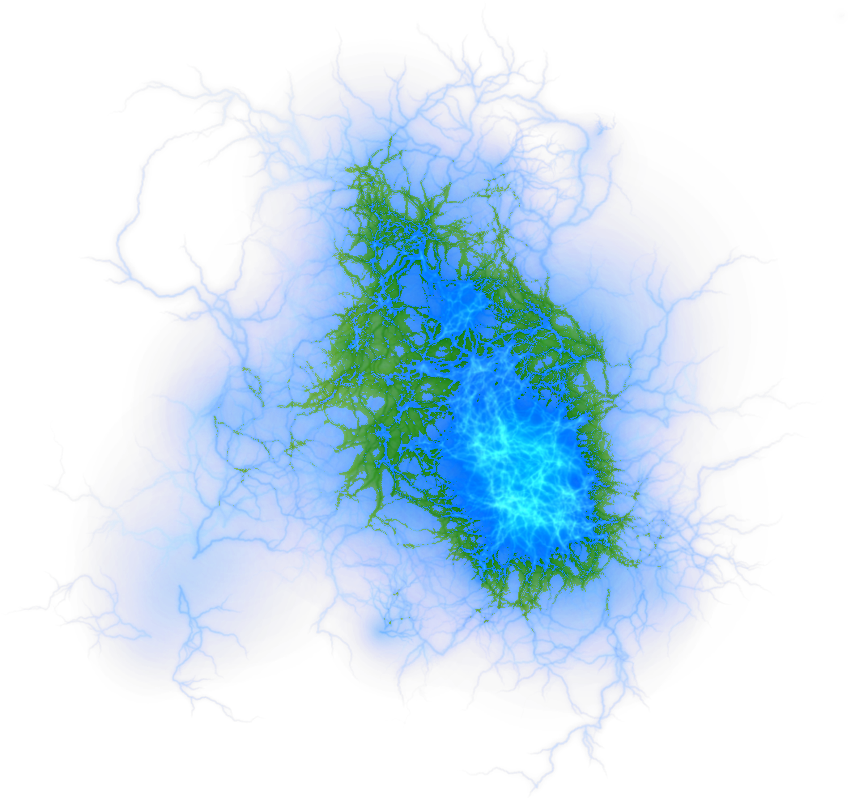 Electric Blue Energy Plasma PNG