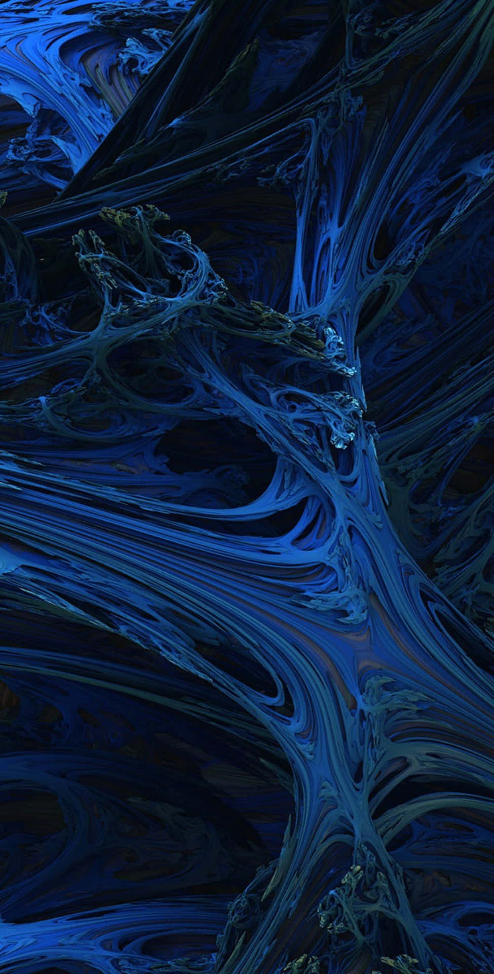 Electric_ Blue_ Fluid_ Art_ Texture Wallpaper