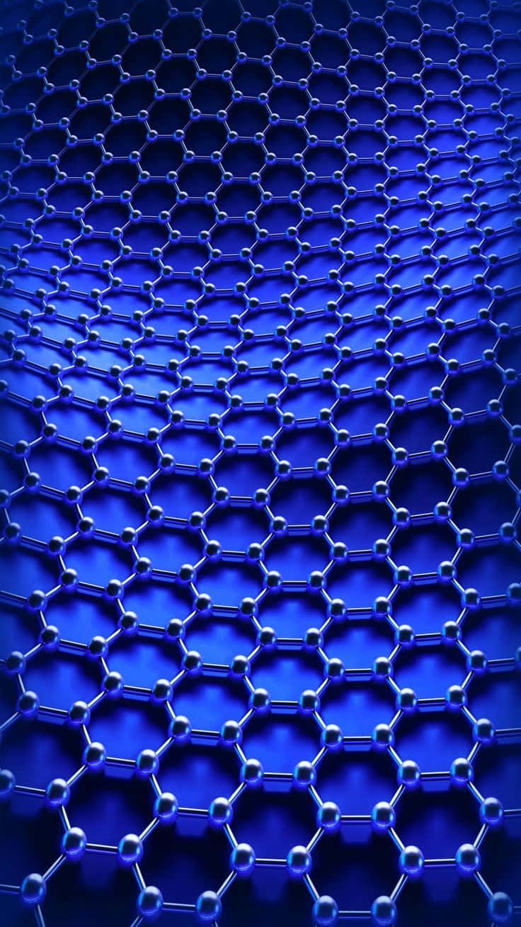 Electric Blue Graphene Network Wallpaper