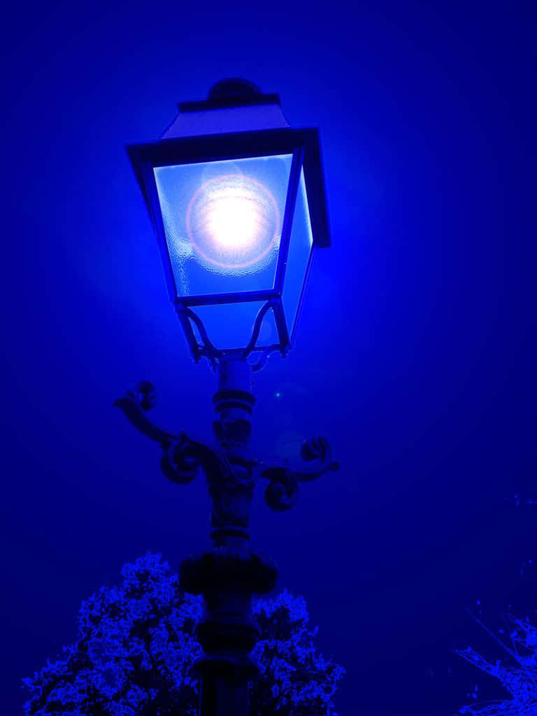 Electric Blue Lantern Night Wallpaper