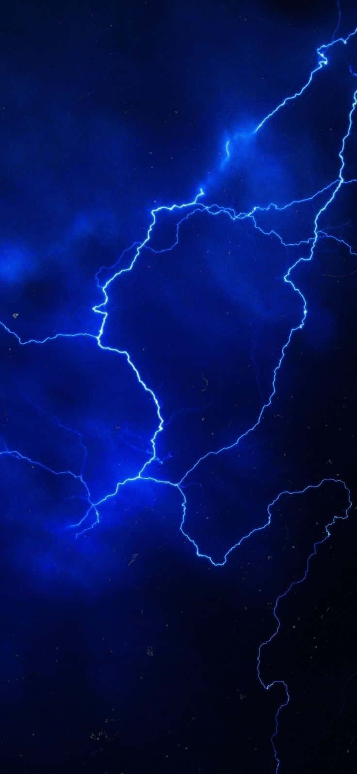 Electric Blue Lightning Aesthetic.jpg Wallpaper
