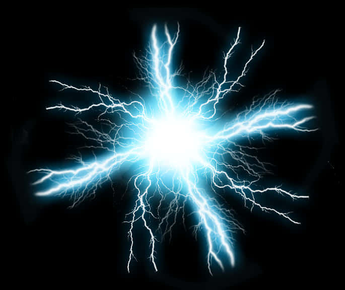 Electric_ Blue_ Lightning_ Burst PNG