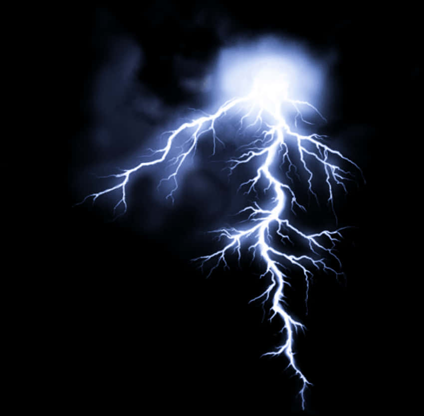Electric_ Blue_ Lightning_ Strike PNG