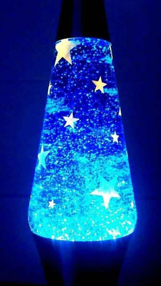 Electric Blue Star Lava Lamp Wallpaper