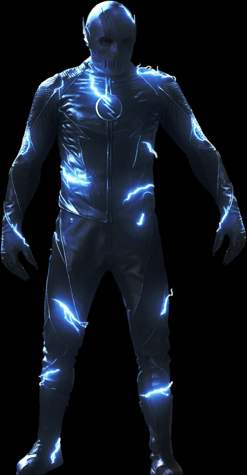 Electric Blue Superhero Costume PNG