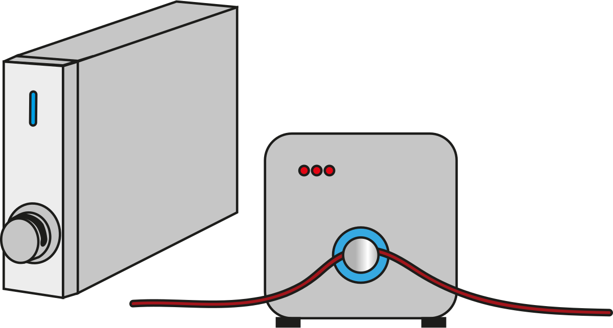 Electric Boilerand Thermostat Vector PNG