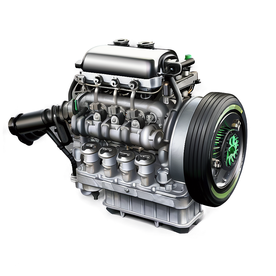 Electric Car Engine Illustration Png 06132024 PNG