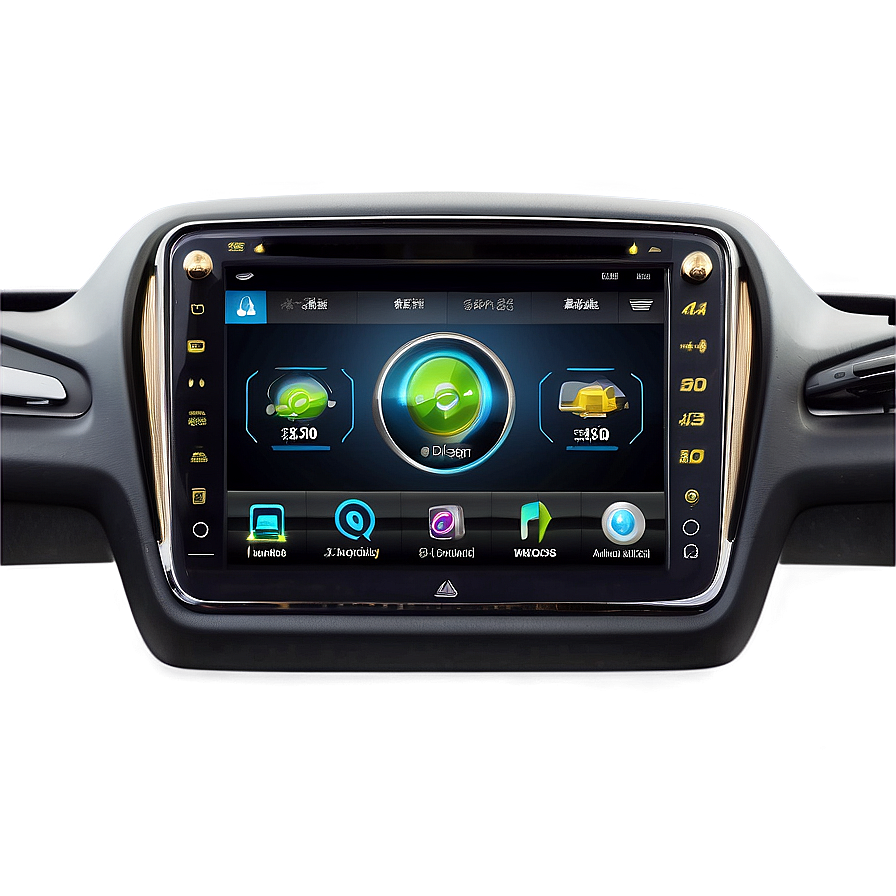 Electric Car Infotainment System Png 06262024 PNG