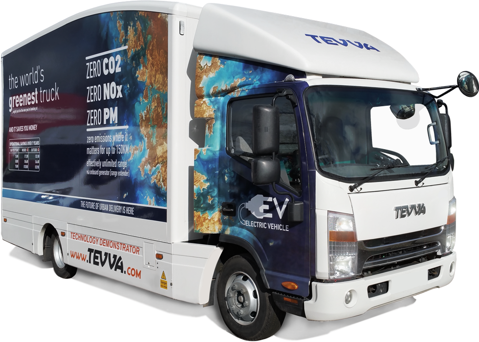 Electric Delivery Truck T E V V A PNG