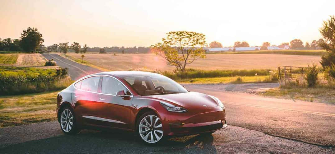 Electric Elegance: A Tesla Model X In Its Prime Wallpaper